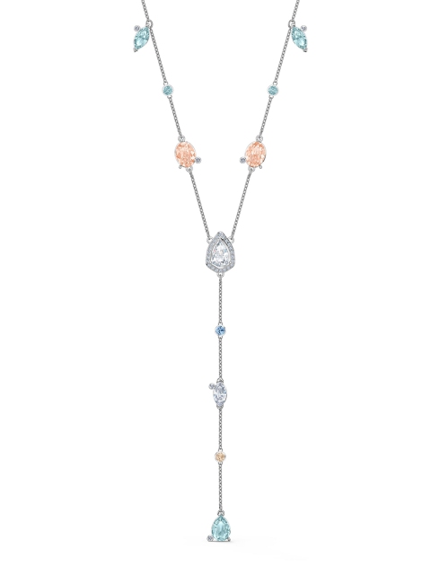 

SWAROVSKI Rhodium-Plated Silver-Toned & White Crystal Studded Necklace