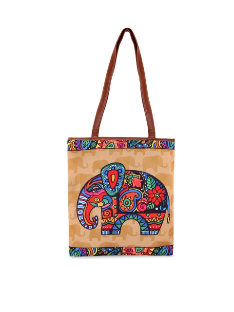

All Things Sundar Beige & Blue Embellished Shoulder Bag