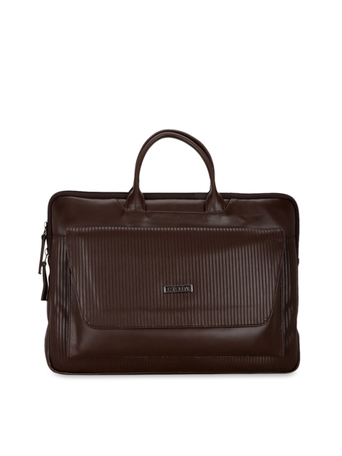 

ESBEDA Unisex Brown Solid 15 Inch Laptop Bag