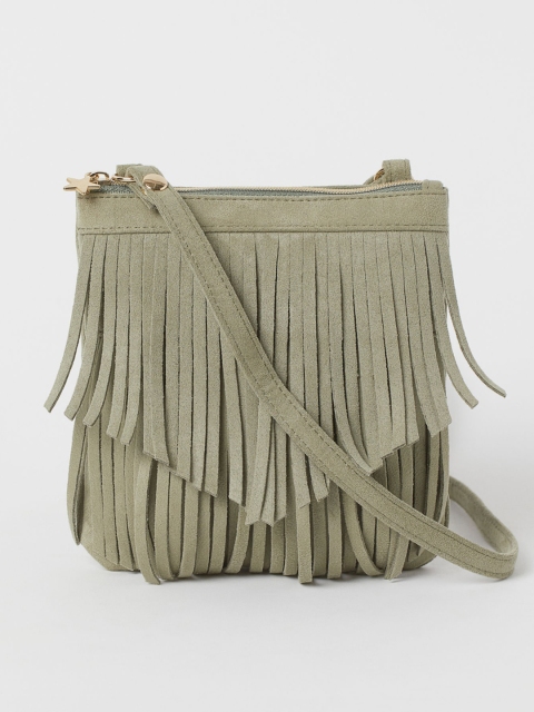 

H&M Girls Green Fringed Shoulder Bag