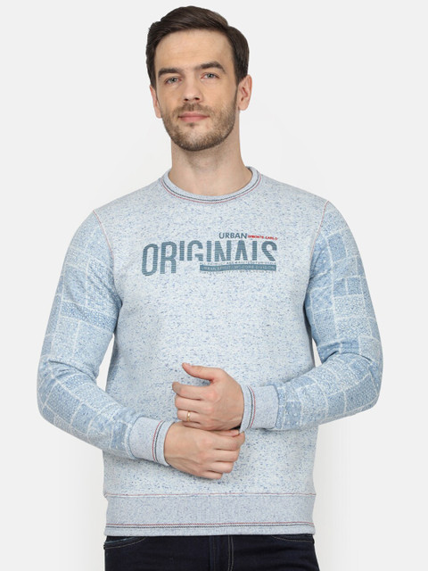 

Monte Carlo Men Blue Printed Sweatshirt