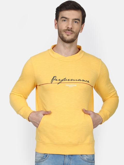 

Monte Carlo Men Yellow Printed Sweatshirt