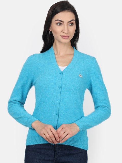 

Monte Carlo Women Blue Solid Sweater