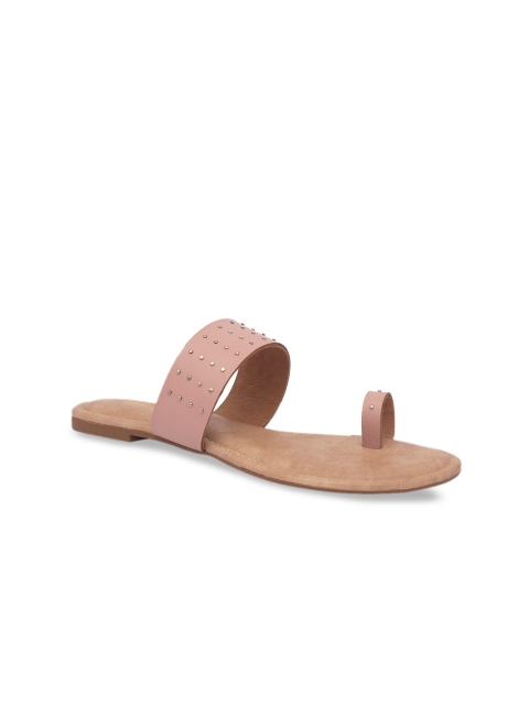 

Inc 5 Women Peach-Coloured Embellished One Toe Flats
