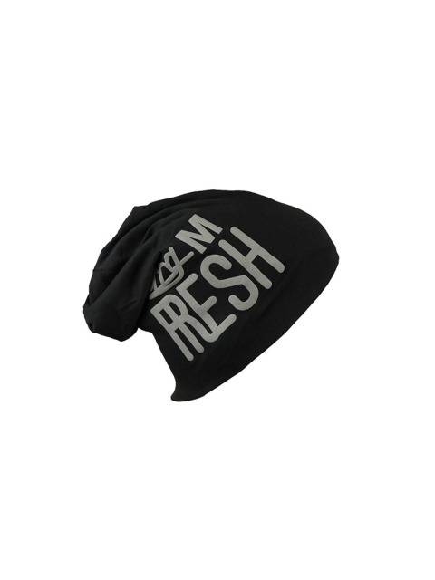 

iSWEVEN Unisex Black & Grey Printed Beanie