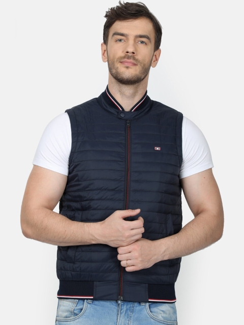 

Monte Carlo Men Navy Blue Solid Padded Jacket
