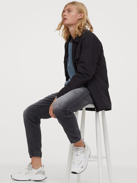 

H&M Men Grey Denim Joggers
