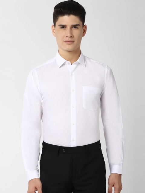 

Peter England Men White Slim Fit Solid Formal Shirt