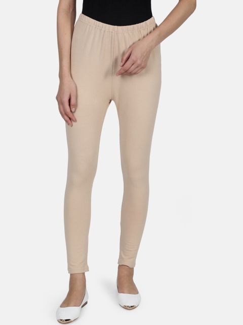 

Monte Carlo Women Beige Solid Leggings