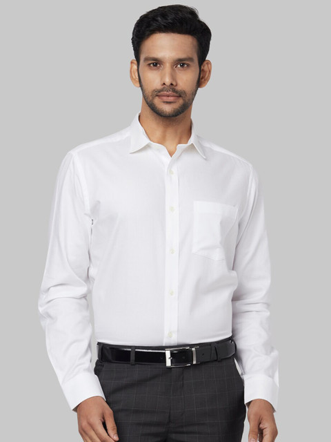 

Park Avenue Men White Regular Fit Solid Formal Shirt