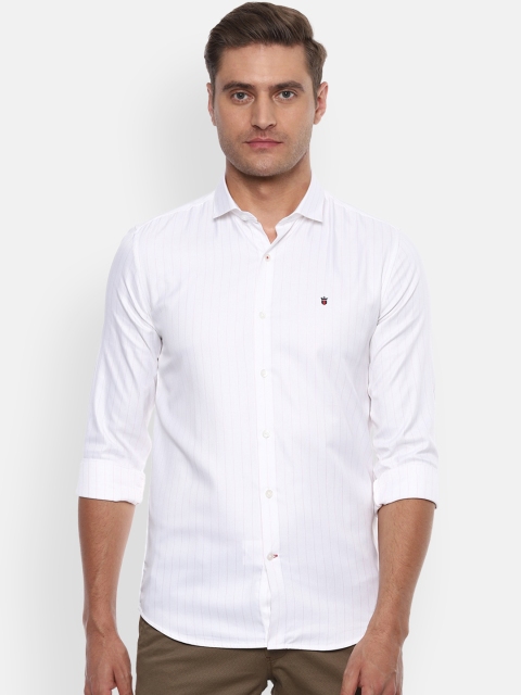 

Louis Philippe Sport Men White Slim Fit Striped Casual Shirt
