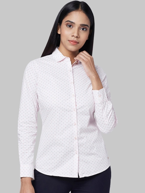 

Park Avenue Woman Women Pink & Red Regular Fit Printed Casual Shirt