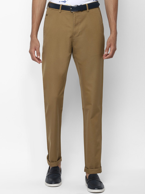 

Allen Solly Men Khaki Regular Fit Solid Regular Trousers
