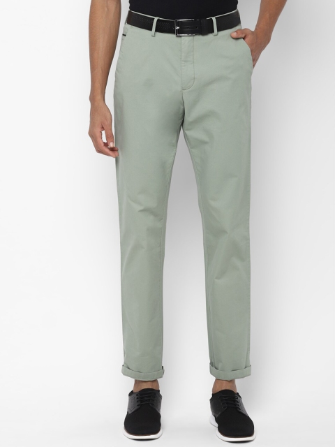 

Allen Solly Men Grey Regular Fit Solid Regular Trousers