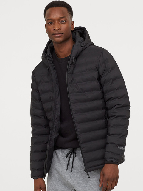 

H&M Men Black Solid Water-Repellent Outdoor Jacket