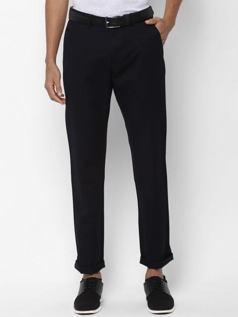 

Allen Solly Men Black Regular Fit Solid Regular Trousers