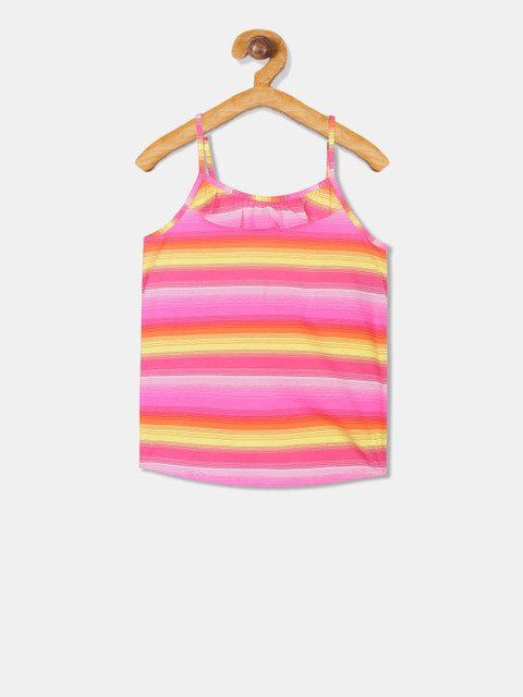 

The Childrens Place Girls Pink Striped Top