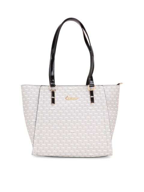 

ESBEDA Grey Printed Tote Bag