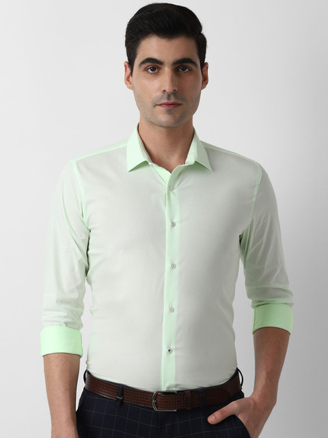 

Louis Philippe Sport Men Green Slim Fit Striped Casual Shirt