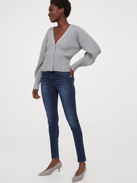 

H&M Women Blue Shaping Skinny Regular Jeans