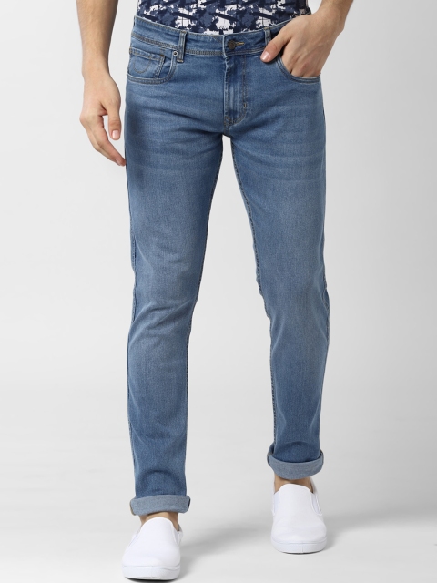 

Peter England Casuals Men Blue Skinny Fit Mid-Rise Clean Look Jeans