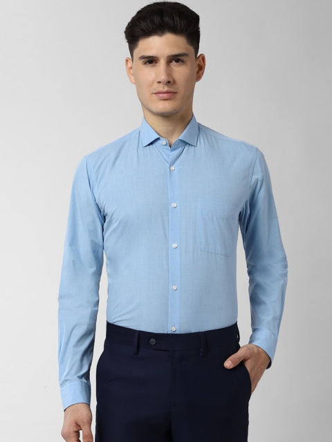 

Peter England Men Blue Regular Fit Solid Formal Shirt