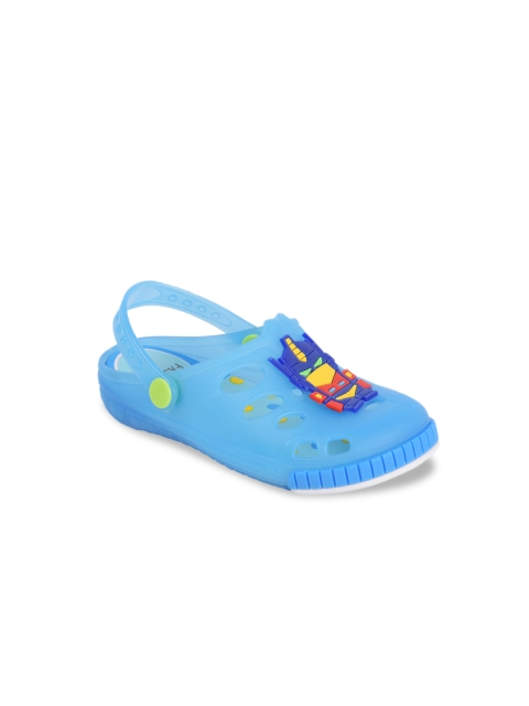 

Yellow Bee Boys Blue Clogs