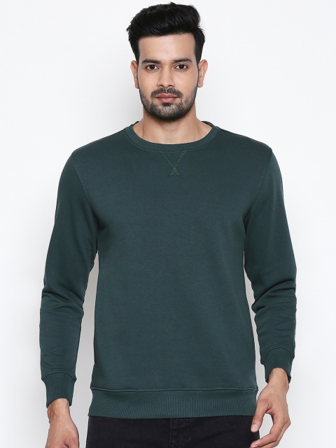 

BYFORD by Pantaloons Men Green Solid Sweatshirt