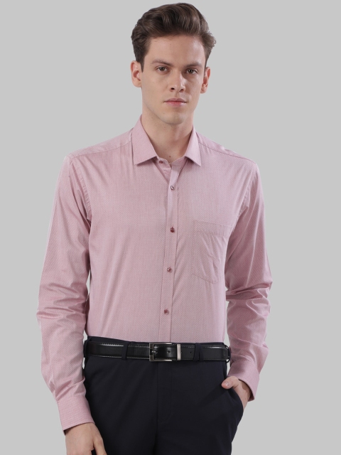 

Park Avenue Men Red Slim Fit Printed Casual Shirt