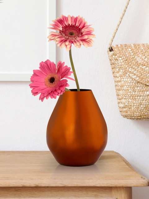 

Aapno Rajasthan Rose Gold-Toned Solid Stainless Steel Cylindrical Flower Vase