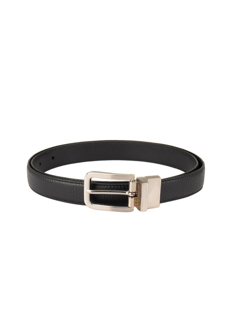 

Da Milano Women Black Textured Leather Belt