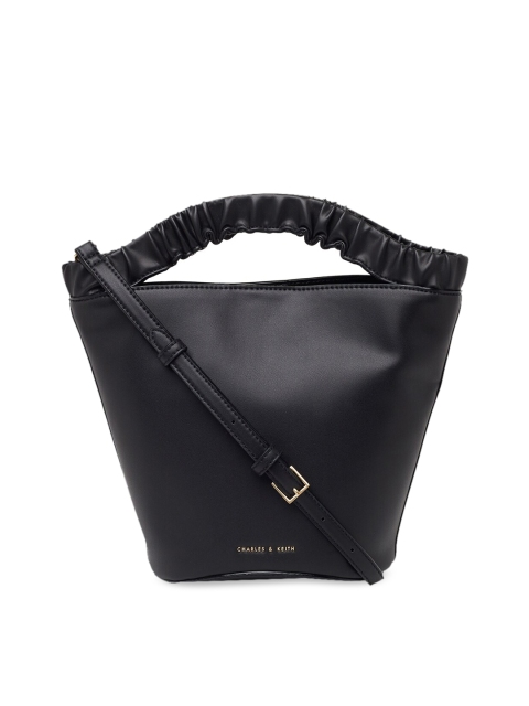 

CHARLES & KEITH Black Solid Shoulder Bag