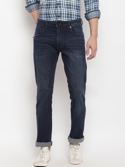 

Pepe Jeans Men Blue Regular Fit Mid-Rise Clean Look Jeans