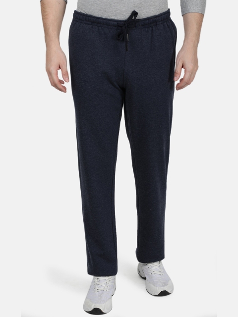 

Monte Carlo Men Navy Blue Solid Straight-Fit Track Pants