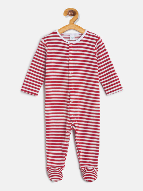 

MINI KLUB Infant Boys Red & White Striped Sleep Suit