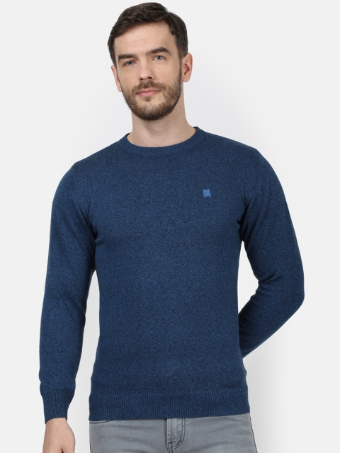 

Monte Carlo Men Navy Blue Solid Pullover Sweater