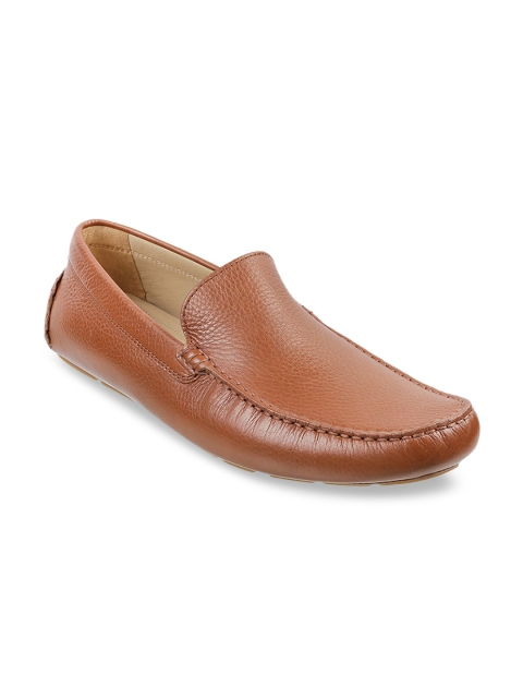 

J.FONTINI Men Tan Loafers