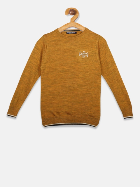 

Monte Carlo Boys Mustard Yellow Solid Pullover Sweater