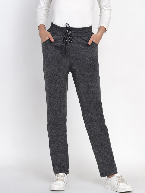 

FABNEST Women Grey Regular Fit Solid Regular Trousers