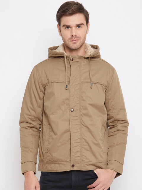 

Okane Men Khaki Solid Tailored Jacket