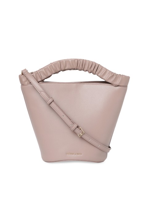 

CHARLES & KEITH Mauve Solid Tote Bag