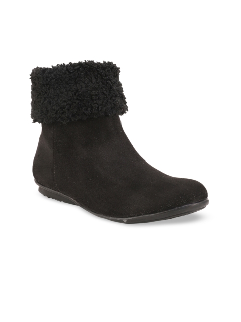 

DressBerry Women Black Flat Boots