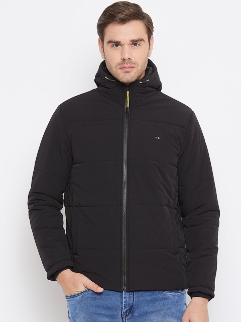 

Okane Men Black Solid Padded Jacket
