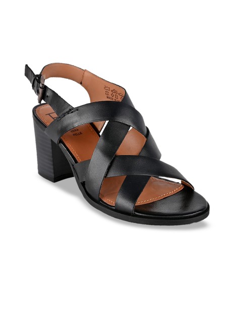 

Hydes N Hues Women Black Solid Leather Block Heels