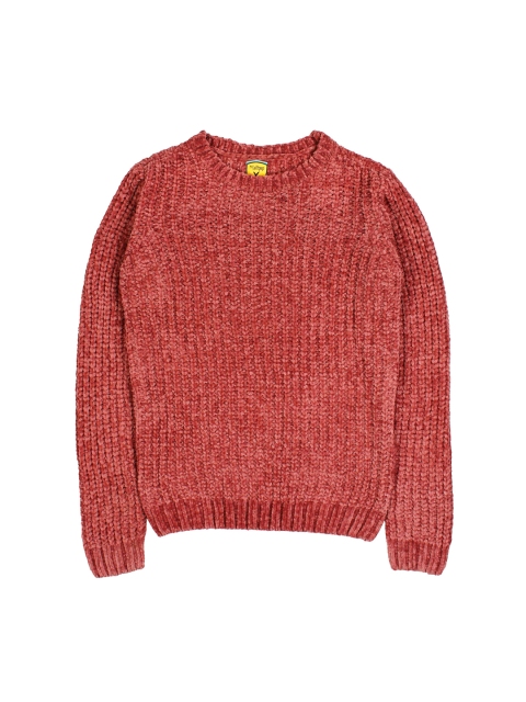 

Lil Lollipop Girls Pink Solid Pullover Sweater