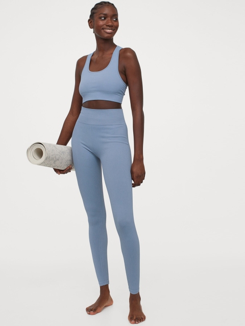 

Seamless sports Sustainable Tights, Blue