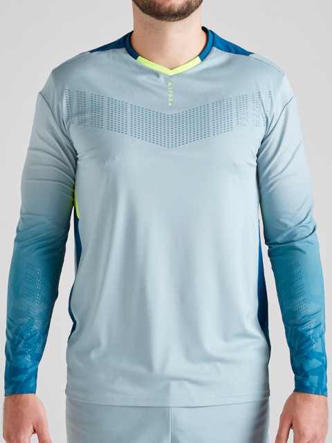 

Kipsta By Decathlon Men Grey Printed Goalkeeper Jersey F500