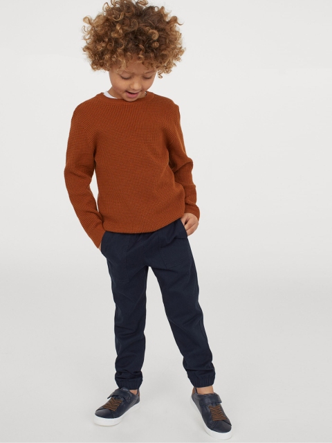 

Twill pull-on trousers, Blue
