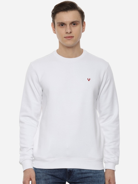 

Allen Solly Men White Solid Sweatshirt