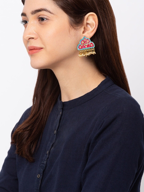

Globus Gold-Toned & Pink Classic Studs
